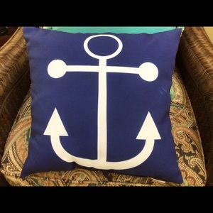 Nautical design indoor pillow EUC.